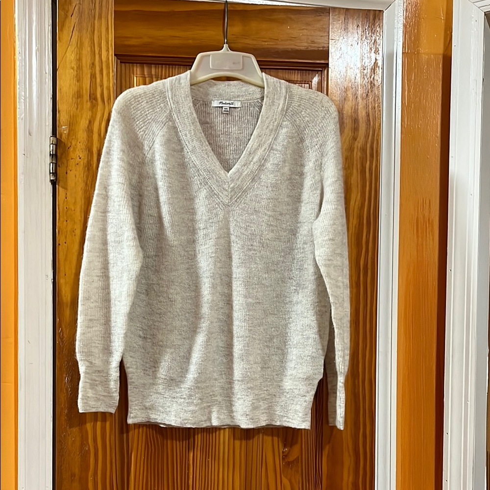 Madewell Alpaca Blend V-Neck Long Sleeve Sweater Size XXS